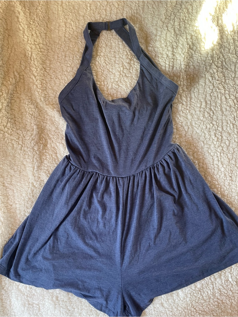 HALARA Navy Halter Romper Dressy Casual